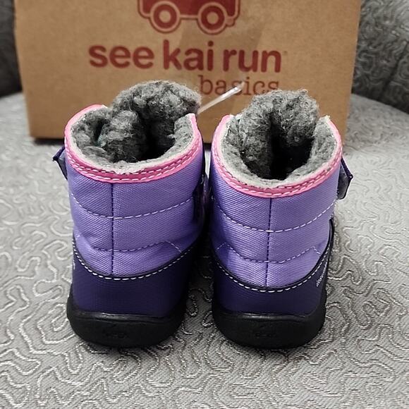See Kai Run Blake Boot, Purple/Mint, Size Little Kids 5, NWT - Picture 4 of 8
